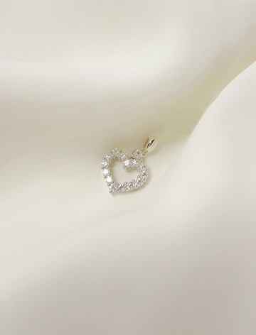 925鑽石愛心吊墜