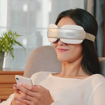 透視熱敷按摩眼罩 (IAM-2604) 白色