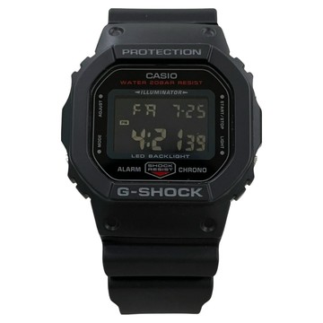 CASIO 卡西歐 G-SHOCK 絕對強悍時尚潮流運動錶 DW-5600UHR-1DR  黑色 + 紅色