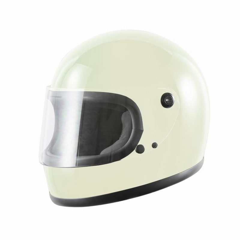 バイクヘルメット ホワイト 白 フリーサイズ 57-60cm フル