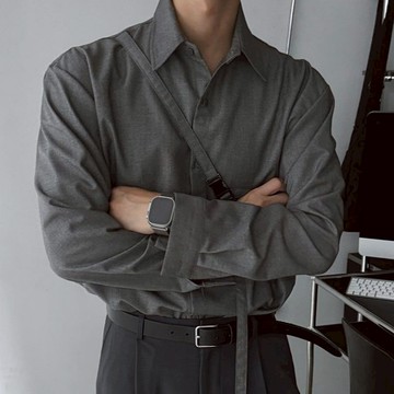 【Metanoia】🇰🇷韓製 設計款肩帶長袖襯衫