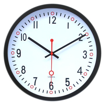 12英寸時尚簡約現代靜音掛鐘 白色客廳創意石英鐘力時達創意掛表