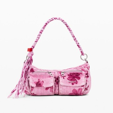 Desigual 粉紅印花中包