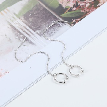 耳線女925純銀年新款潮長款流蘇氣質超仙耳釘防堵耳環