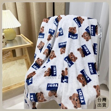 【Meet Life】免運🔥 毛毯 沙發毯 蓋毯 INS風可愛卡通毛毯 法蘭絨家居蓋毯 學生宿捨毛毯 客廳沙髮午睡毯