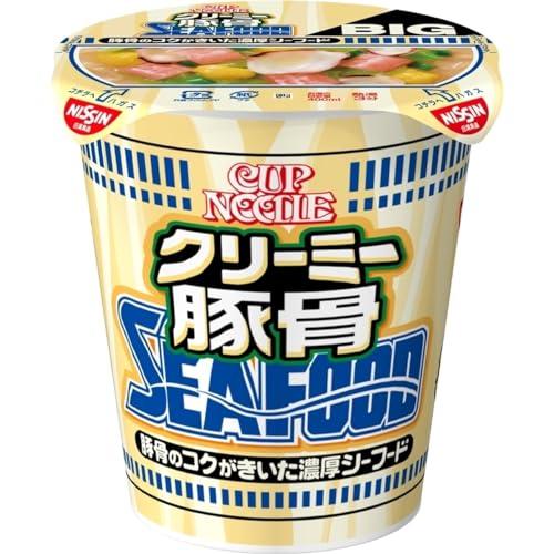 日清食品 カップヌードル クリーミー豚骨シーフード ビッグ [豚骨のコクがきいた濃厚シーフード] 101g ×12個