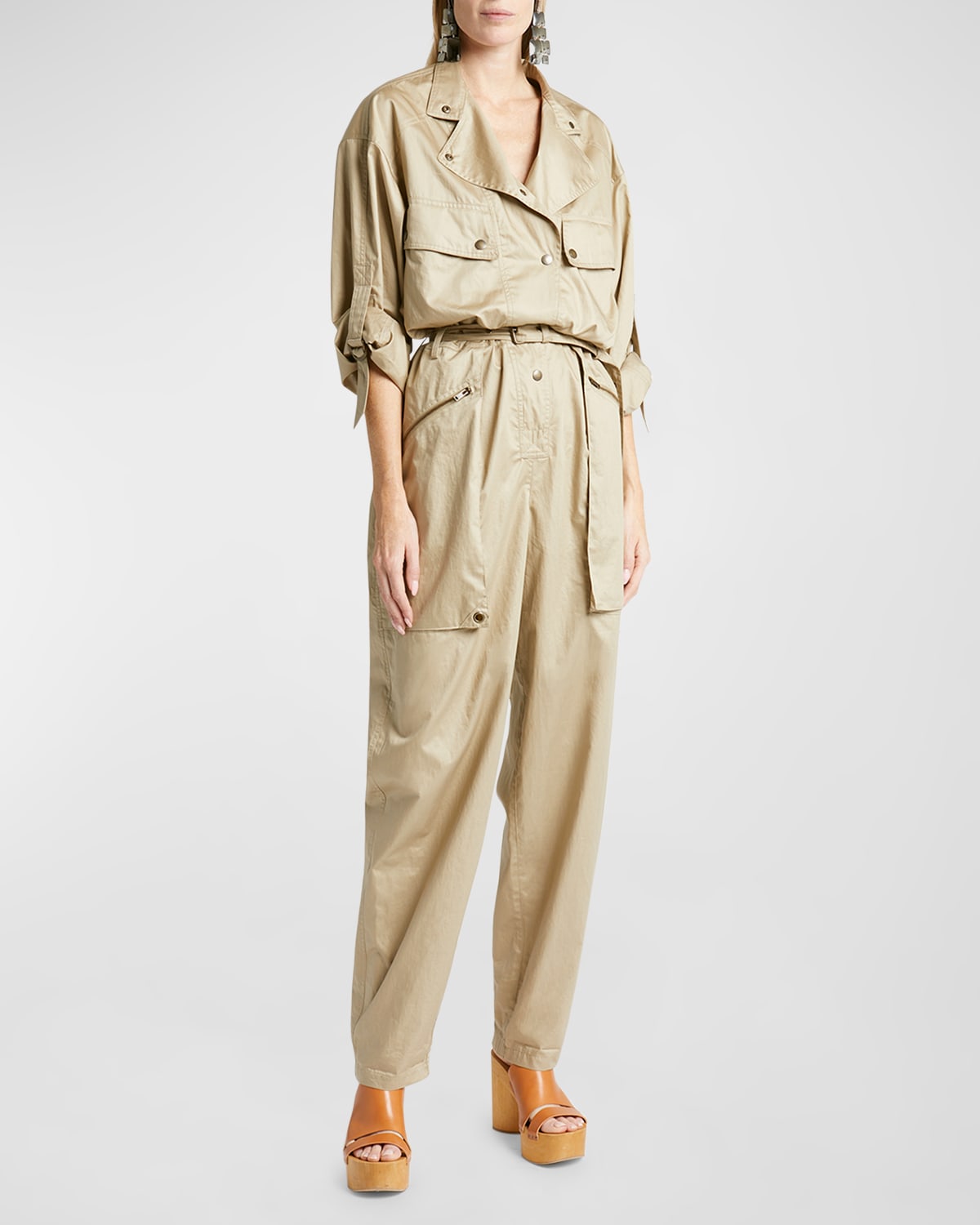 Jocelyne Belted Cargo Jumpsuit