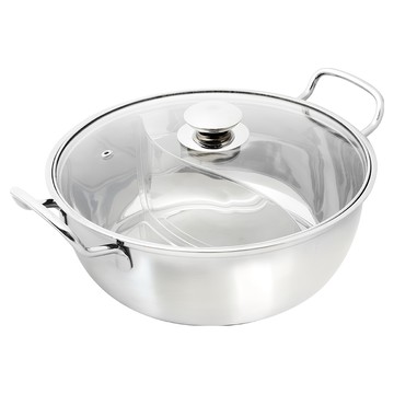 SHIMIZU 清水 鋼鋼好鴛鴦火鍋  1個  28cm