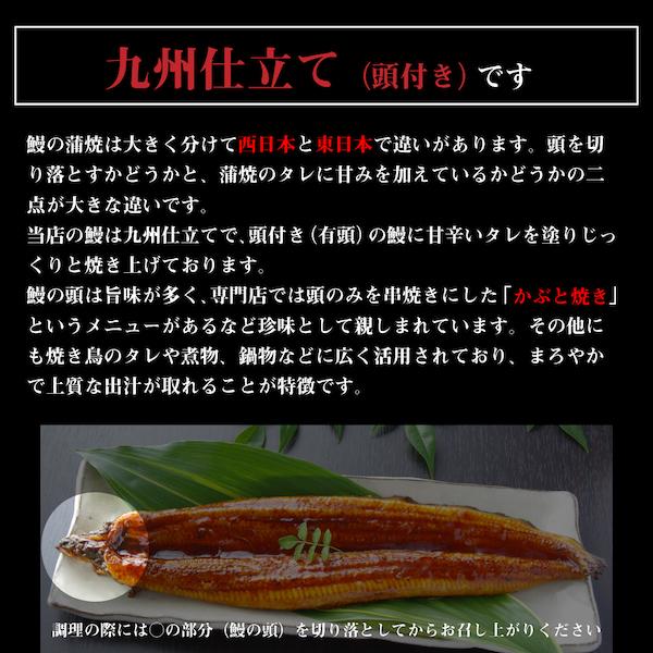 鹿児島産鰻蒲焼 有頭 3尾セット 1尾あたり220g前後 国産うなぎ