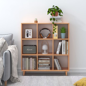 公司貨 超低價 實木矮書架日式書房桌旁落地小型置物架窄款家用夾縫收納架小書櫃 快速發貨