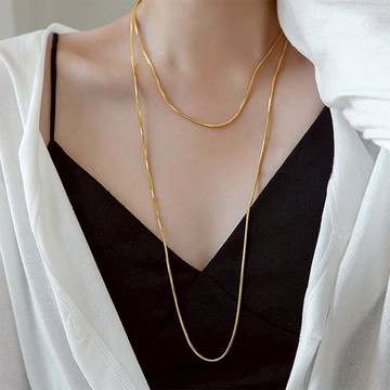 飾品 項鍊 女生項鍊 s925純銀 長項鍊 毛衣鍊 長鍊 百搭 女生禮物 氣質項鍊 純銀項鍊 配飾 抗過敏項鍊 423