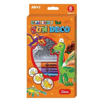 【AMOS 阿摩司】韓國原裝 6色 壓克力 模型版 DIY 玻璃彩繪膠-SD款 / 組 SD10P6-SD