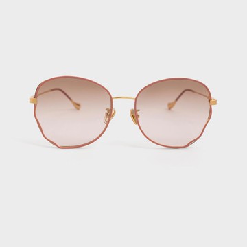 波浪蝴蝶框墨鏡