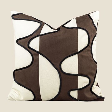 『百貨屋二號』現袋輕奢咖色棕色系沙發靠墊抱枕高端民宿酒店樣板房客廳方枕腰枕