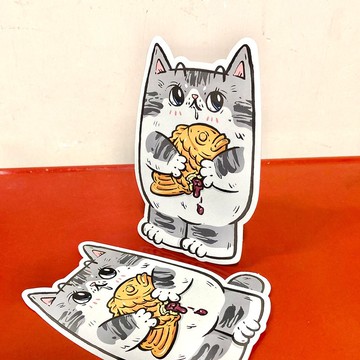 小花貓(阿妍) - 站立貓咪心意卡