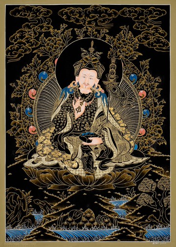 上師唐卡 | 手工繪製的西藏藝術品   適合冥想與神聖裝飾