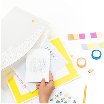 連勤 PP簡約風本色12層扣壓式 風琴夾 /個 LCWA412-1【APP滿額下單10%點數(單一帳號最高5000點)】1/31止