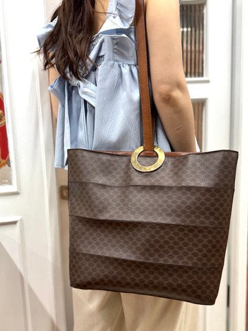 中古正品 罕有Celine圓環水桶包 單肩包 男女適用