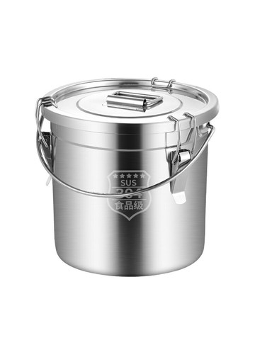 湯桶 不鏽鋼桶帶蓋手提式水桶商用湯桶密封桶米油幼兒園飯菜送餐牛奶桶