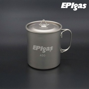 EPIgas 鈦金屬單層杯-附杯蓋 450 T-8119
