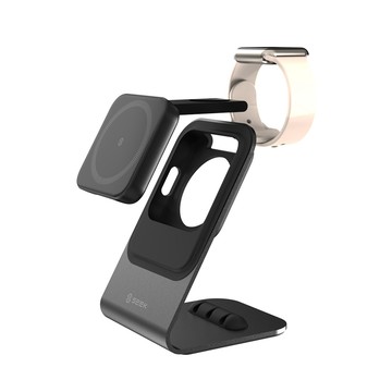 SEEK 15W磁吸式無線充折疊支架-手機+手錶(WCP-101-Stand)iPhone、Apple Watch、Airpods、Magsafe