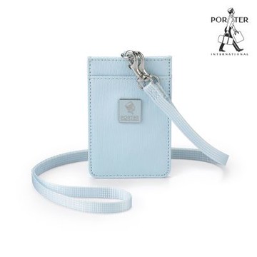 PORTER INTERNATIONAL - 復古品味MORI證件套 - 輕霧藍