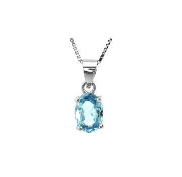 AND 風信子 藍色 橢圓 5*7mm 墜子 經典系列 Oval P 天然寶石