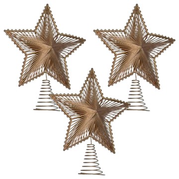 雅金 8吋 樹頂星 Set  聖誕裝飾  1袋