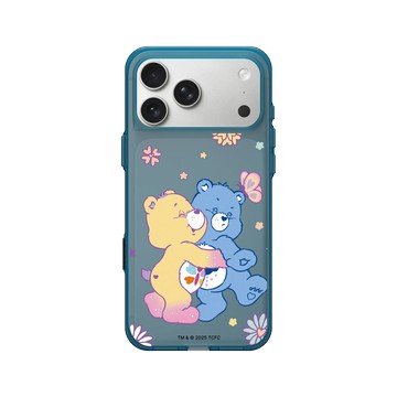 iPhone 17 Pro Max Clear (相機按鈕) 夜幕藍 - Care Bears - 抱一個