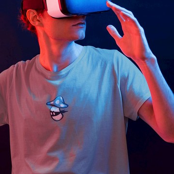 柔棉圓領純棉白色T恤 |怪盜藍菇  五種尺寸齊全