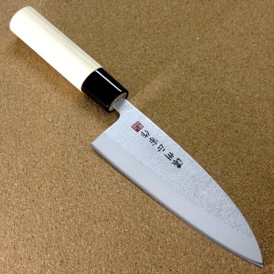 関の刃物 腸裂き 140mm 関兼常 全鋼 炭素鋼 肉解体 狩猟包丁 右利 片刃