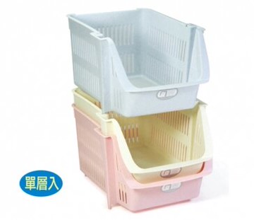 【文具通】JUSKU 佳斯捷 收納整理 大雅 置物籃 可堆疊 此款商品出貨為隨機不可挑顏色 CS7791【領券滿額再折千12/31止】