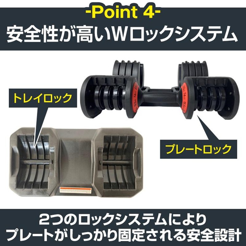 ダンベル 可変式 25kg 2個 セット 2セット アジャスタブル