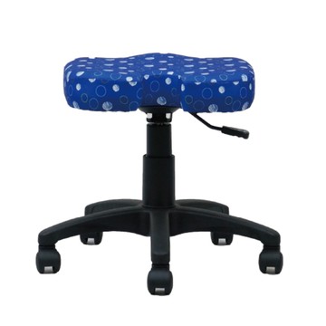台灣製造 SGS認證 雲朵凳豆豆布 透氣辦公椅-藍（42*36*43cm）_廠商直送