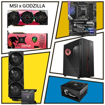 【享最高折300】限量現貨 微星X哥吉拉聯名 RTX3070 SUPRIM X 8G LHR顯示卡 主機板 水冷 機殼 電源 電競組合包2