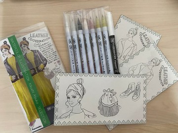 水彩插畫 きくちあつこ 精選輯：皮革