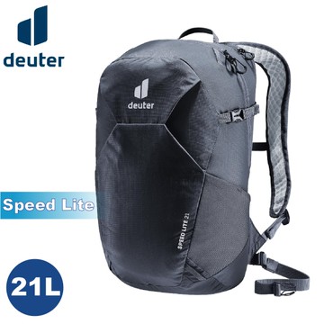 【Deuter 德國 21L SPEED LITE 超輕量旅遊背包《黑》】3410222/戶外休閒包/健行包/登山包/攻頂包