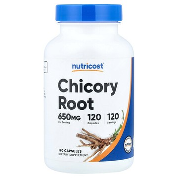 Nutricost, 菊苣根，650 毫克，120 粒膠囊