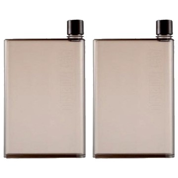 暢銷日韓A5筆記本造型水瓶/水壺  420ml  黑色  2個