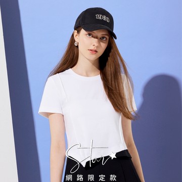 SO NICE 【美白冰紗系列】不規則重磅挺塑合身造型上衣