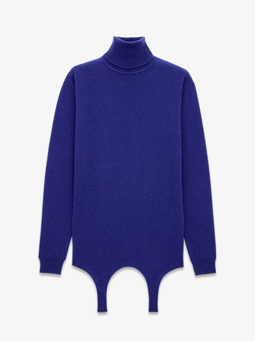 Cashmere sweater with garter detail - SAINT LAURENT - gender_Woman