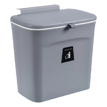 雙開壁掛垃圾桶 7L  灰色  26 x 16 x 23cm