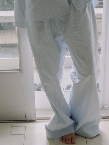 Striped Organic Cotton Pajama Bottoms