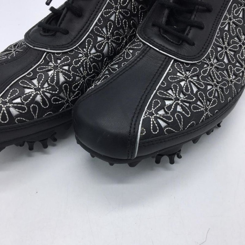 20%OFF価格／(美品)FootJoy フットジョイ ゴルフシューズ 黒×グレー 97071J 花柄 レディース 24 ゴルフウェア |  LINEブランドカタログ