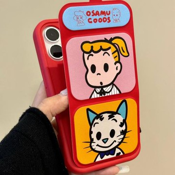 ins卡通原田治女孩適用iPhone16promax新款蘋果15手機殼全包13防摔16創意15pro小眾14pro翻蓋折疊16pro保護套