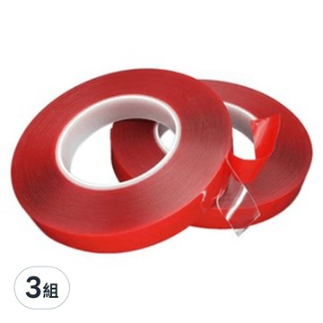 壓克力雙面膠 Set 12個 Y353 10cm x 1cm 超強型  透明  3組