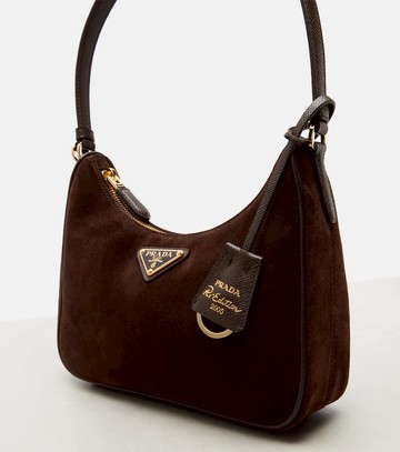 Prada Prada Re-Edition suede shoulder bag
