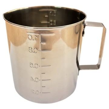 日本 304業務量杯  不鏽鋼色  1個  1L