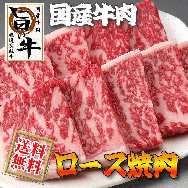 国産 牛肉 焼き肉 焼肉 ロース 1kg（BBQ バーべキュー）送料無料 厳選牛肉 リブロース サーロイン ロース (沖縄・北海道は別途送料要)