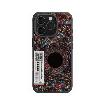 iPhone 16 Pro SolidX 黑 - NASA - Behemoth Black Hole Found In An Unlikely Place - QR Code Edition